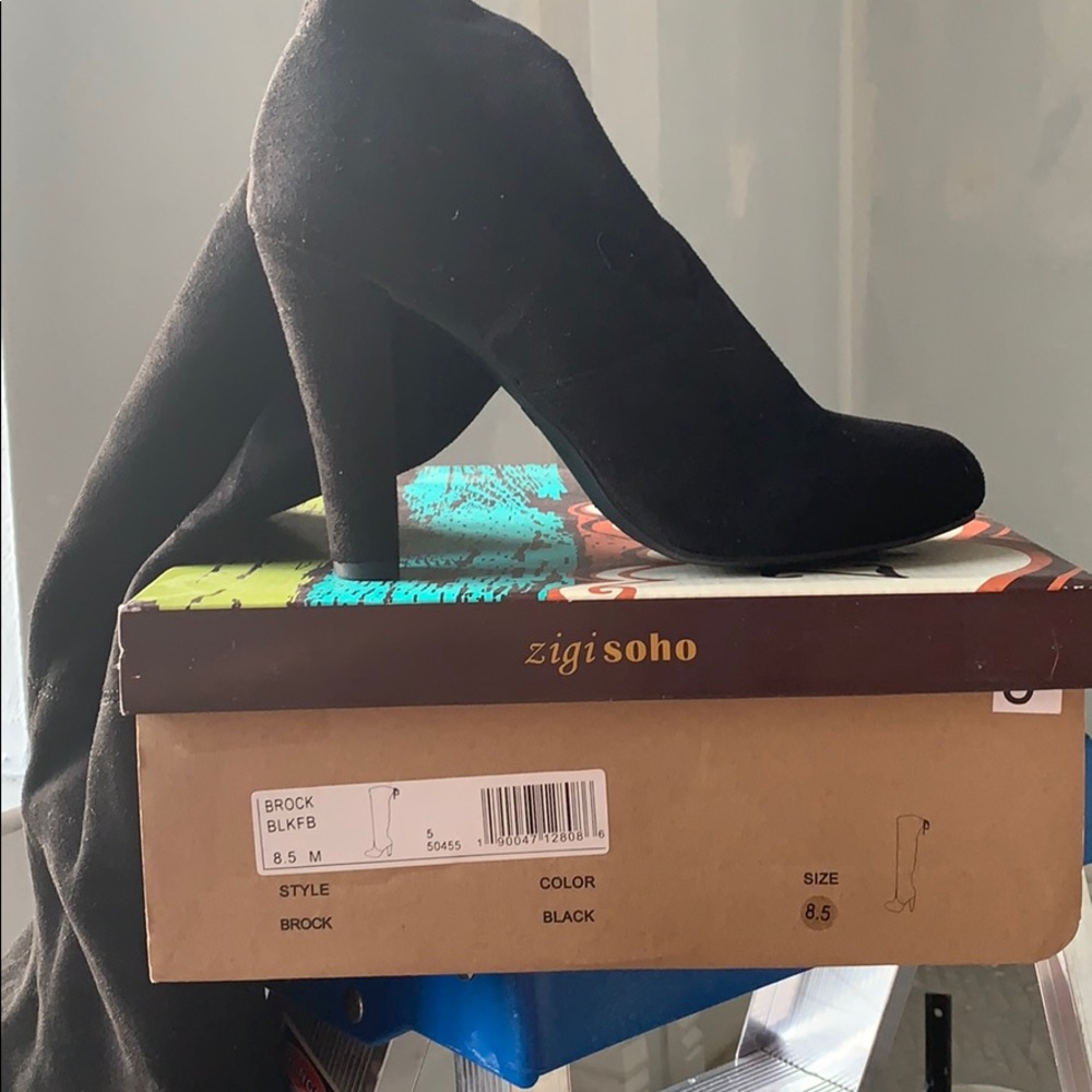 Zigi Soho HIGH BLACK HEELED BOOT